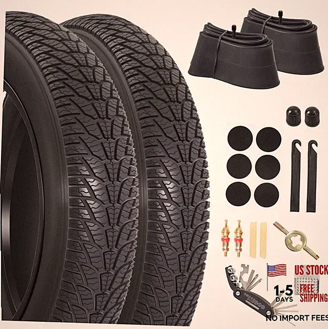 2PCS Fat Bike Tire,2PCS Fat Tire Tube and 20x4.0 Tire and Tube 2PCS 20x4.0