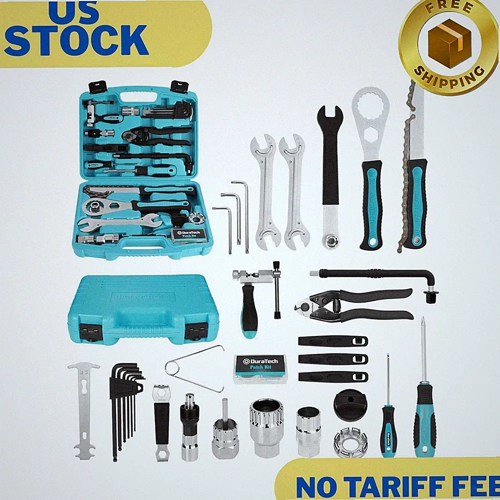 40 Pieces Bike Repair Kit, Complete Bicycle Tool Kit with Storage Case