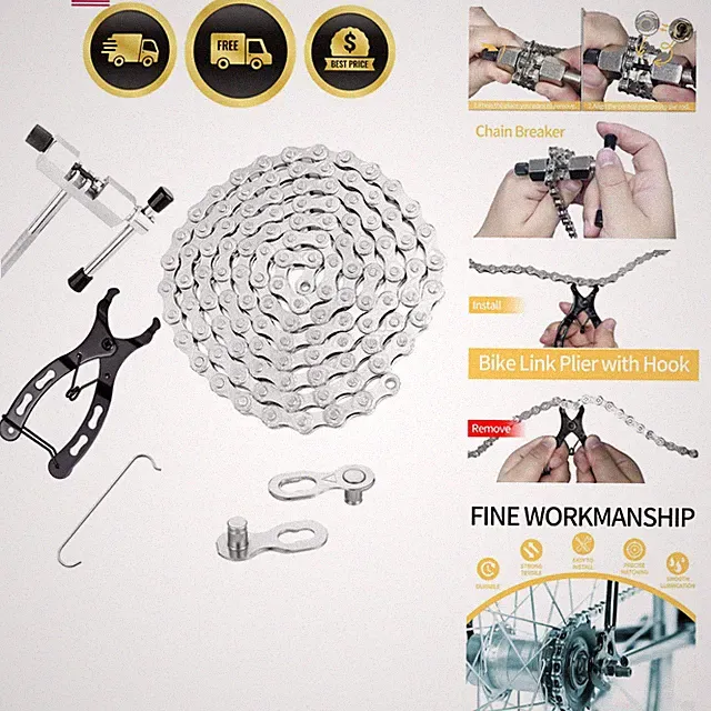 Bike Chain Kit, 6/7/8 Speed Multi-Function Bike Mechanic Repair Kit for Road/...