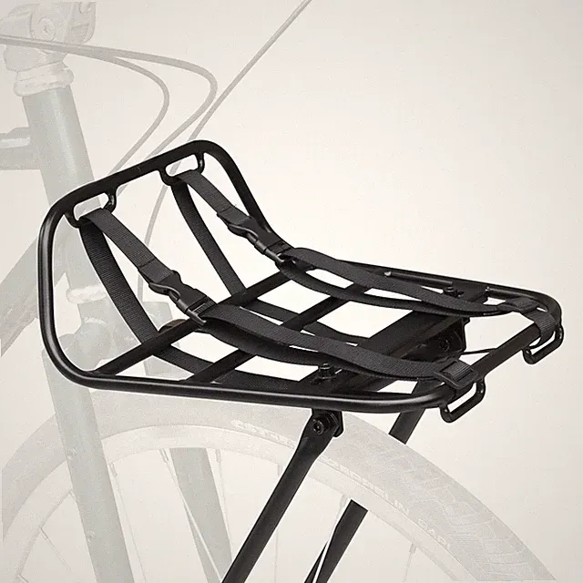 Bike Front Rack Large Capacity Aluminum Alloy Frame with Adjustable Straps Bi...