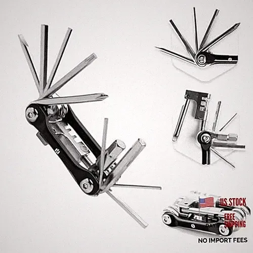 Bike Multitool - Bike Tool Kit -12 In 1 Lightweight Stainless Bicycle Multitool