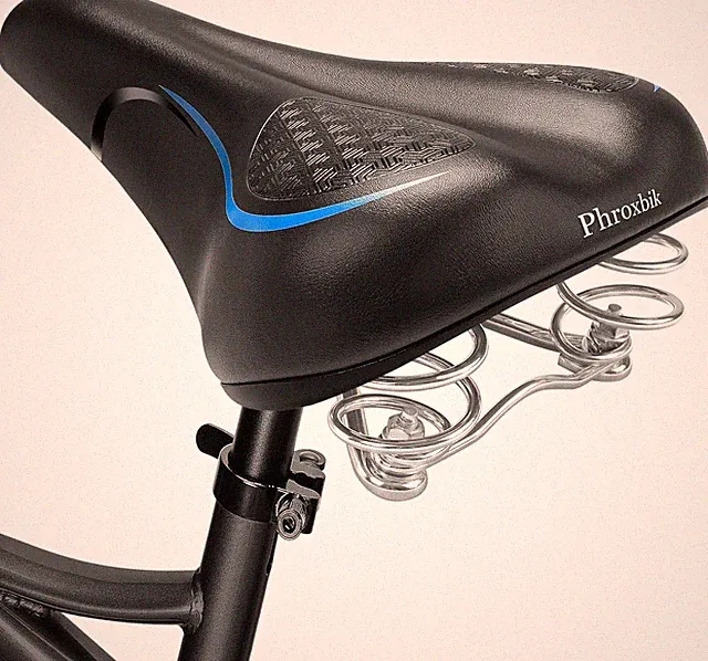 Comfortable Bike Seat with Internal Shock Absorbing Suspension, Soft Memory Foam