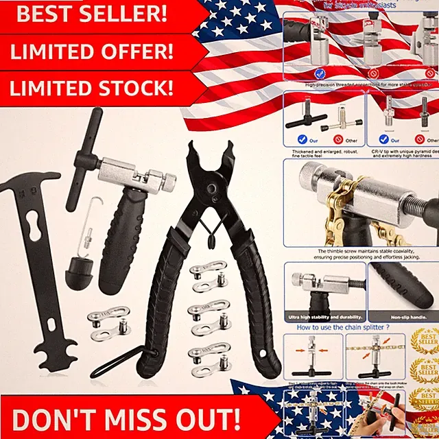 Comprehensive Bike Chain Tool Kit with Chain Splitter for 6-12 Speed Chains