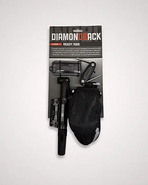 Diamondback Ready2Ride Starter Kit Multi Tool Patch Kit Pump Seat Bag