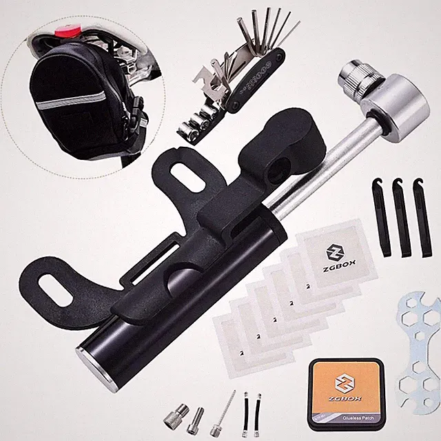 Multi-Function Bike Bicycle Cycling Mechanic Repair Tool Kits with 16-in-1, B...