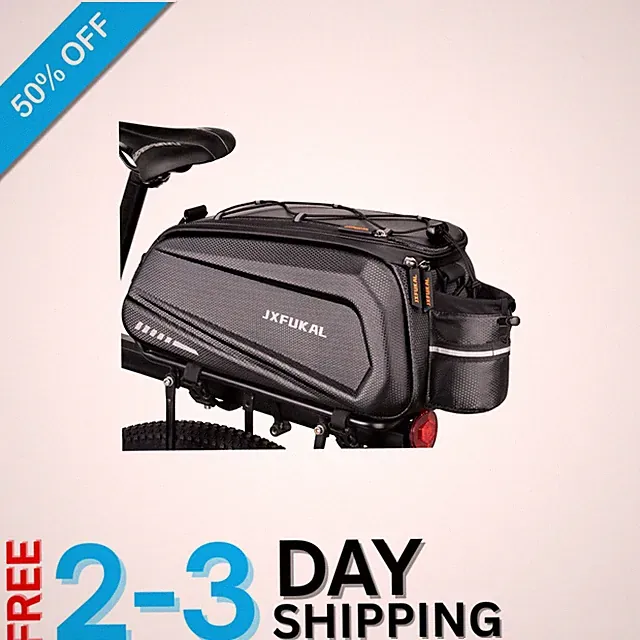 Multi-Pocket 9.5L Waterproof Bike Bag with Shoulder Strap for Outdoor Adventures