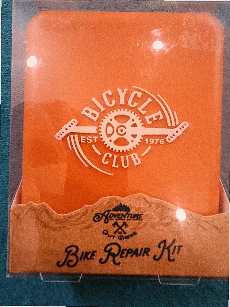 NEW! ADVENTURE BICYCLE CLUB BIKE REPAIR KIT Patches Multi-Tool & Bone Wrench