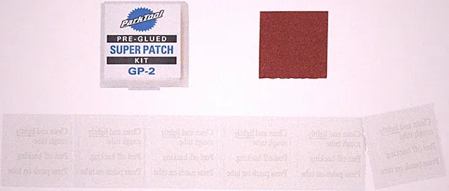 Park Tool Glueless Patch Kit: Carded and Sold as Each