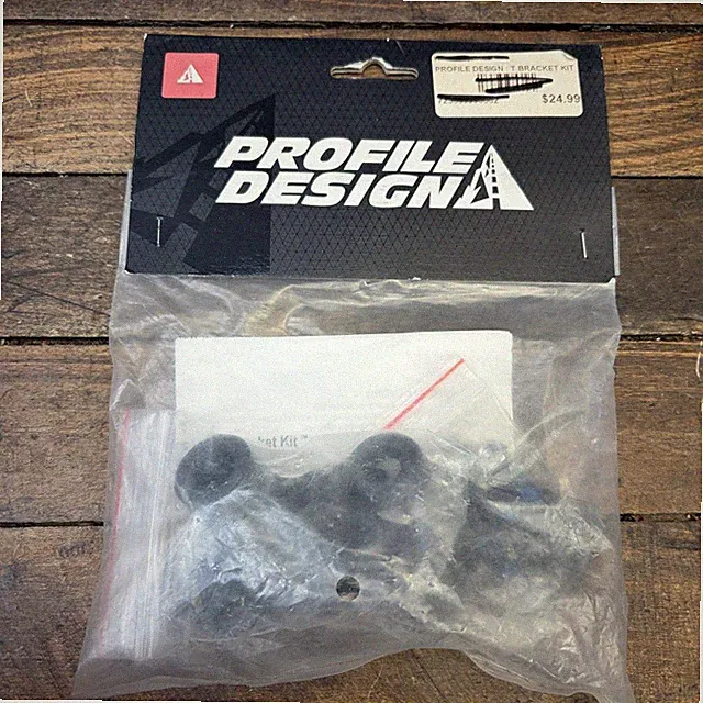 Profile Design T-Bracket Kit ACTBKT1 Aerobar Riser Black Road TT Tri 175g Bike