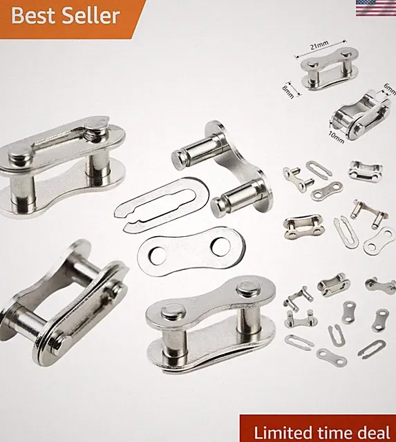 Reusable Bicycle Missing Links – Tool-Free Stainless Steel Chain Connectors