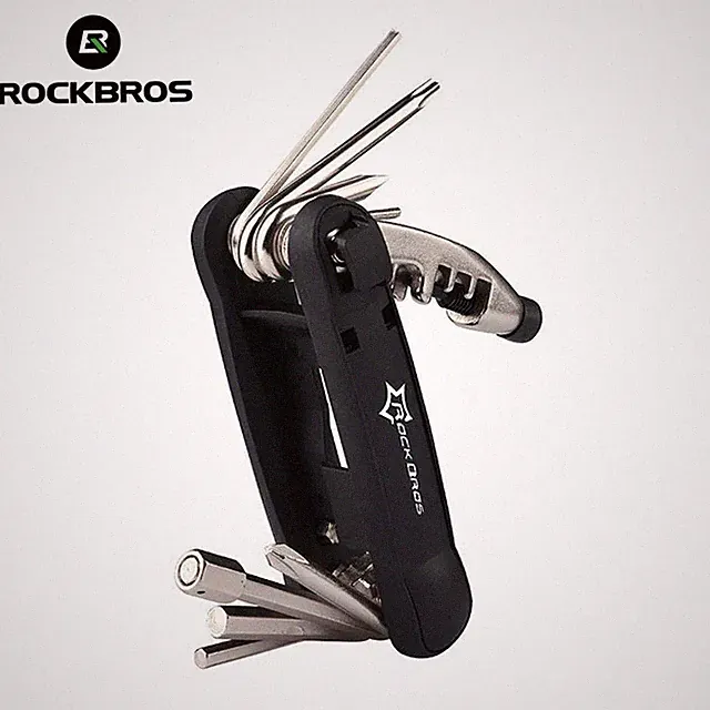 ROCKBROS Portable Bicycle Repair Tool Kit 12-in-1 Cycling Bike Multi-Tools New