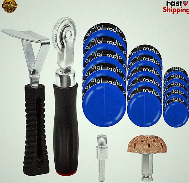 Tire Patches Repair Kit Heavy Duty 32/45/58mm Tire Bike Car Truck Wheel Tool 35x