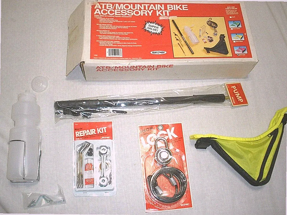 Vintage Kids Mountain Bike Bicycle Accessory Tool Kit with Bike Frame Bag