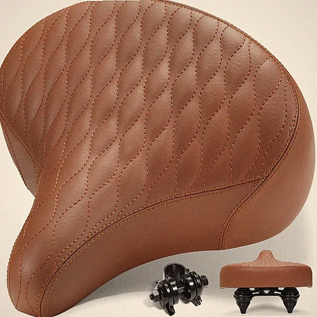 Wide Bike Seat for Men & Comfort, Extra Soft Padded Large Bicycle Seat Cushio...